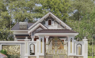 mái thái 1 tầng,biệt thự 1 tầng mái thái,cad biệt thự 1 tầng,file cad biệt thự 1 tầng,biệt thự 1 tầng file cad