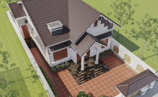 mái thái 1 tầng,biệt thự 1 tầng mái thái,cad biệt thự 1 tầng,file cad biệt thự 1 tầng,biệt thự 1 tầng file cad