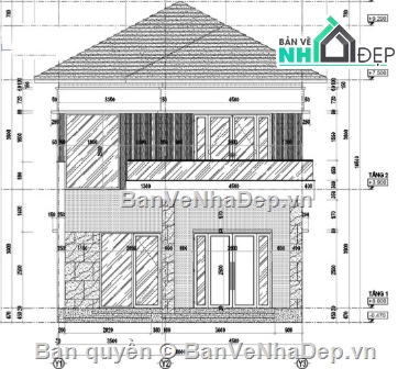 Biệt thự 2 tầng cad,file cad biệt thự 2 tầng,biệt thự 2 tầng cad,cad biệt thự 2 tầng
