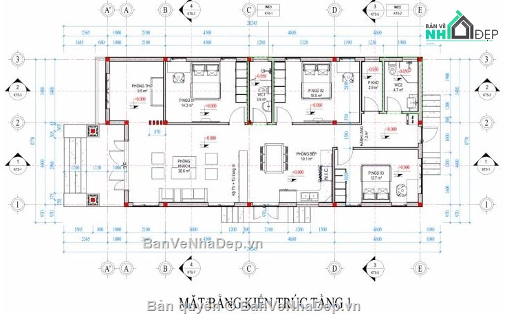 biệt thự mái thái,mái thái 1 tầng,biệt thự 1 tầng