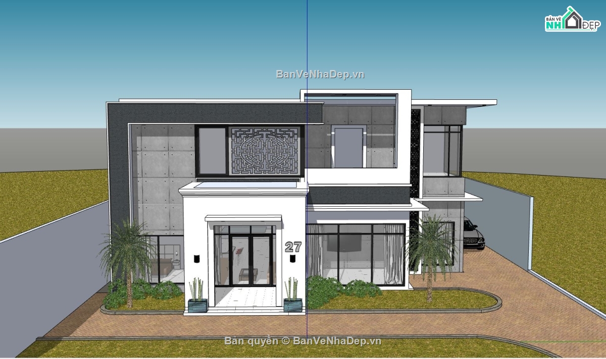 biệt thự phố,biệt thự 2 tầng,biệt thự hiện đại