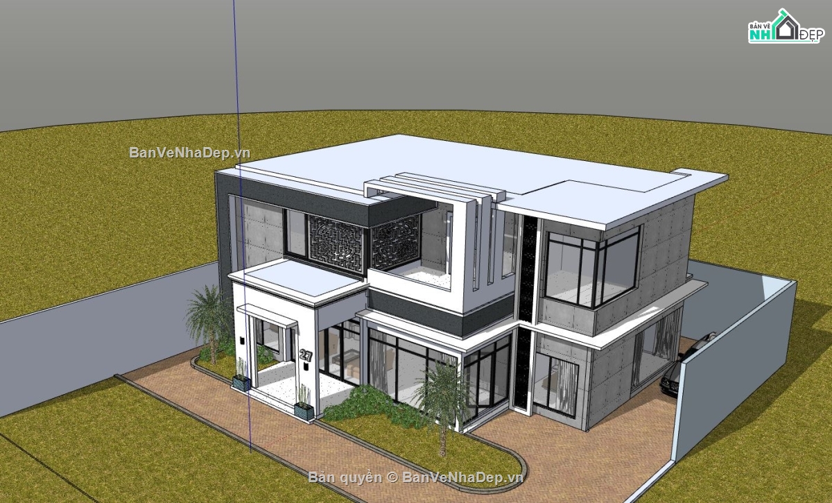 biệt thự phố,biệt thự 2 tầng,biệt thự hiện đại