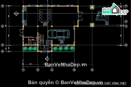 biệt thự 3 tầng,cad biệt thự 3 tầng,file cad biệt thự 3 tầng