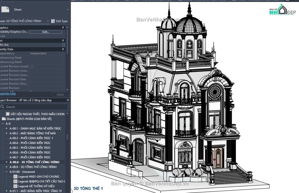revit biệt thự đẹp,revit biệt thự tân cổ,revit biệt thự khủng,file revit biệt thự,thiết kế revit biệt thự,mẫu revit biệt thự đẹp