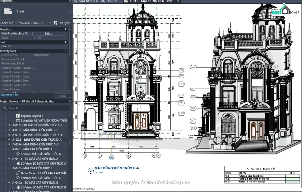 revit biệt thự đẹp,revit biệt thự tân cổ,revit biệt thự khủng,file revit biệt thự,thiết kế revit biệt thự,mẫu revit biệt thự đẹp