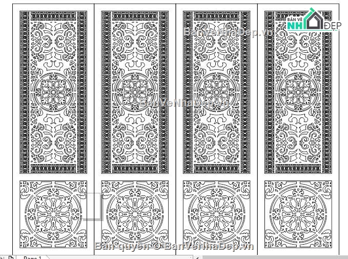 cánh cổng đẹp,Mẫu cổng 4 cánh cnc,cổng đẹp 4 cánh