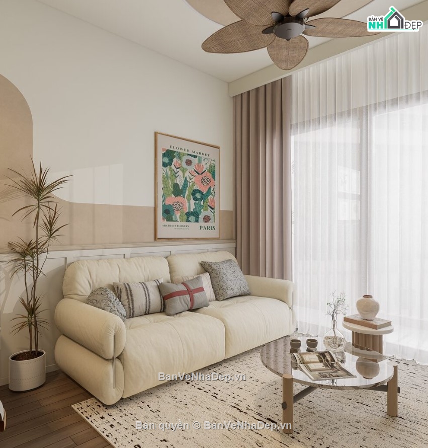 sketchup căn hộ,căn hộ hiện đại,căn hộ sketchup