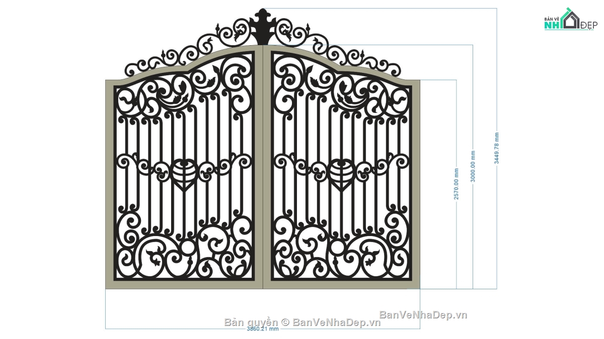 cổng 2 cánh cnc,file cnc cổng 2 cánh,mẫu cnc cổng 2 cánh