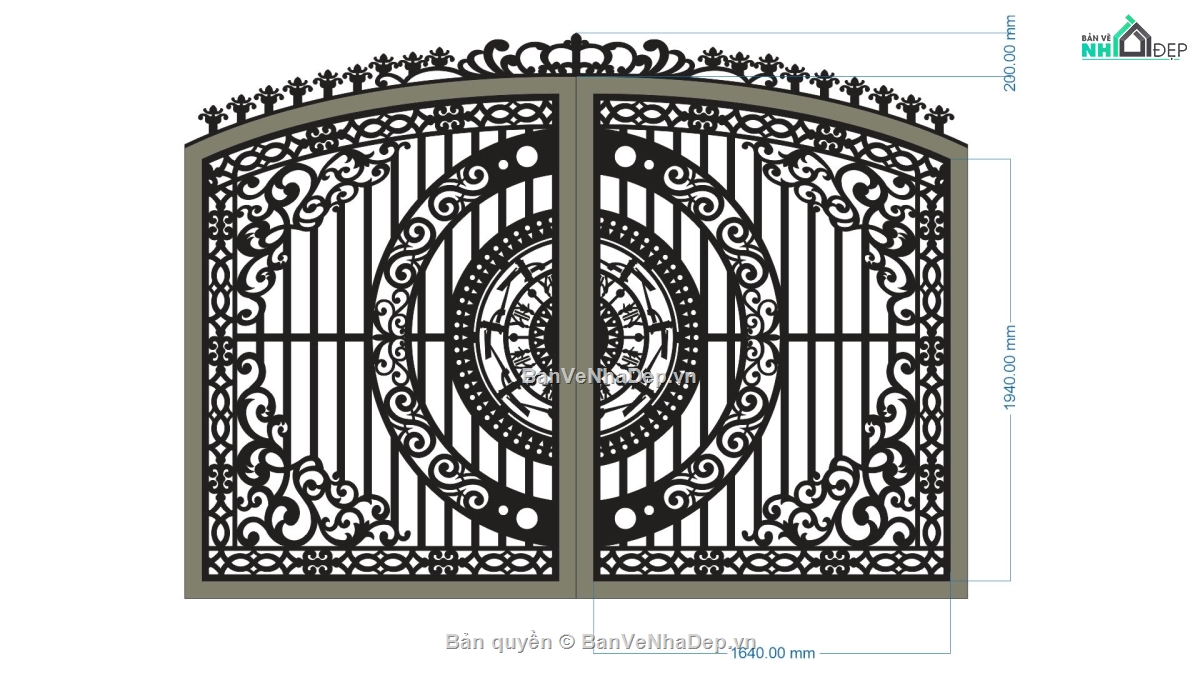 cổng 2 cánh cnc,file cnc cổng 2 cánh,mẫu cnc cổng 2 cánh
