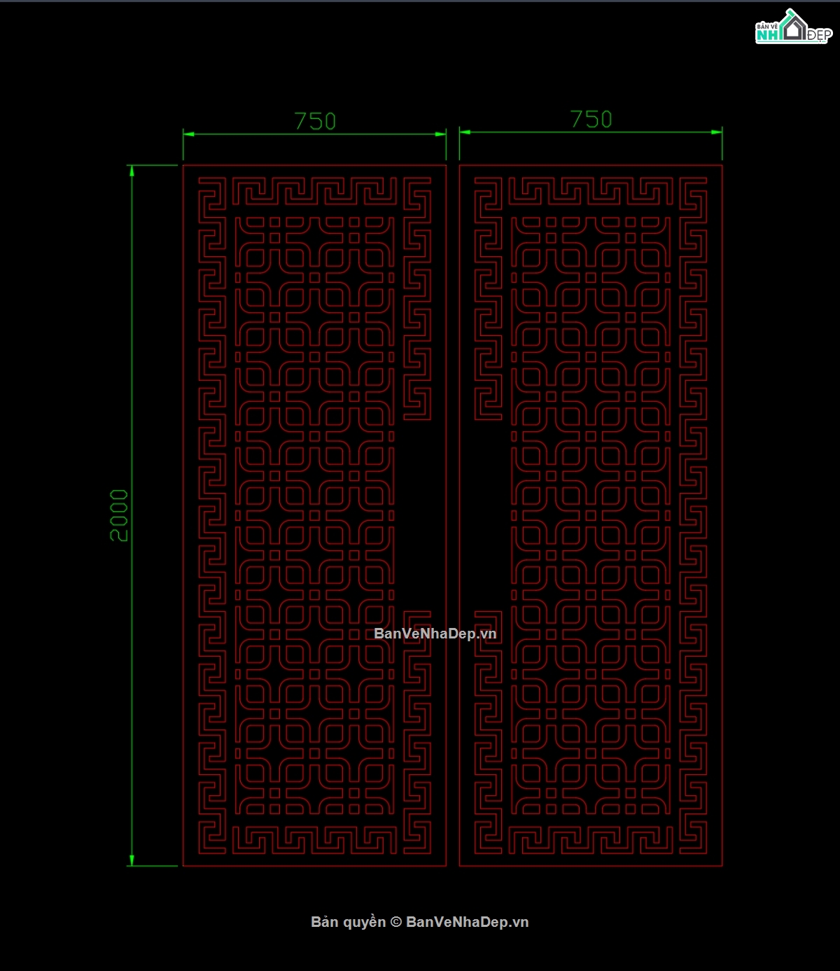 Mẫu cửa,CNC,cửa 2 cánh CNC,File CNC cửa 2 cánh