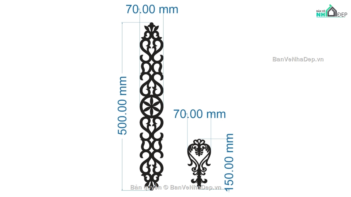 thiết kế hoa văn cnc,hoa văn cột,file cnc hoa văn cột