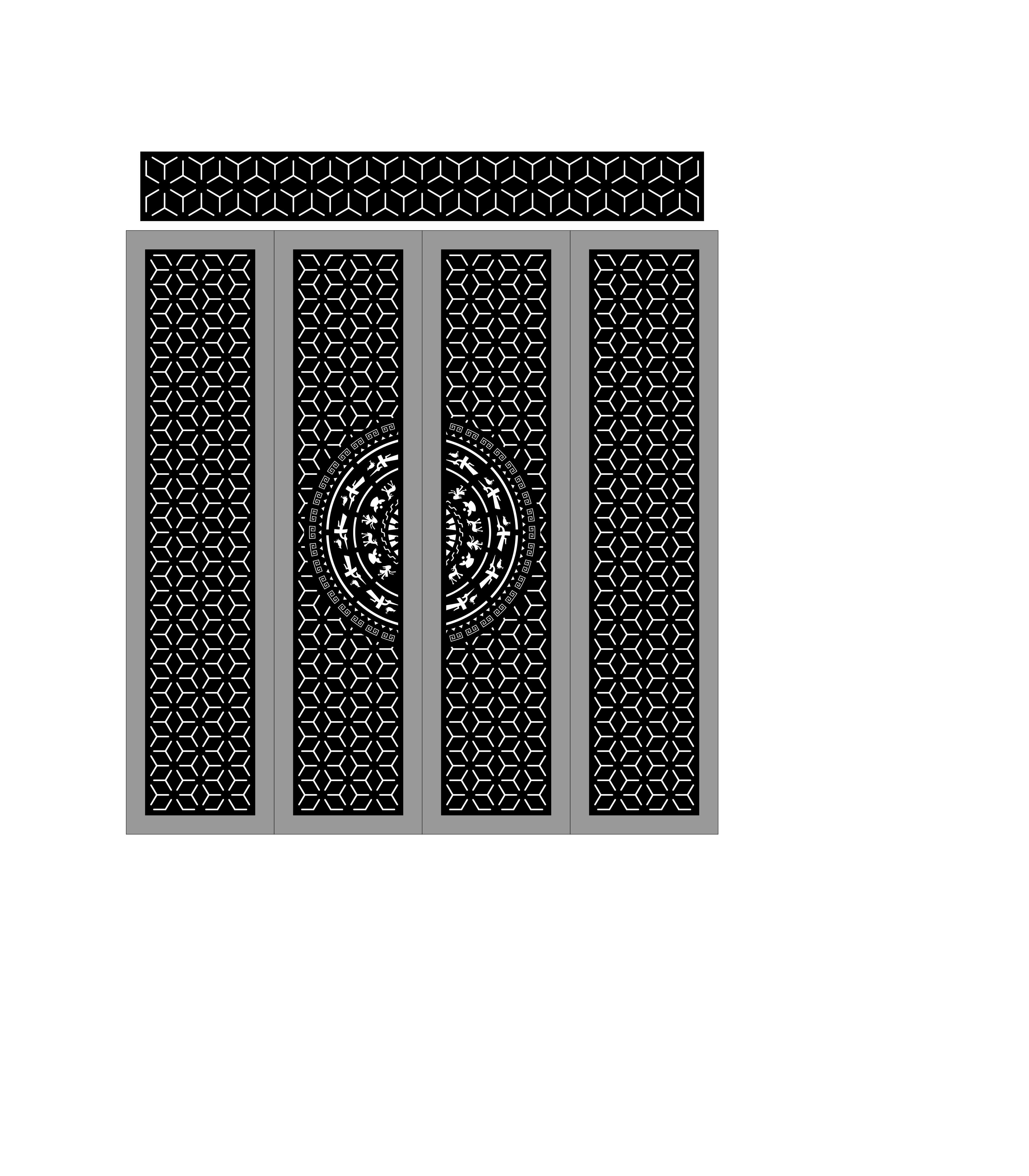 Cổng 4 cánh bông tuyết,Cổng 4 cánh,file dxf cổng 4 cánh