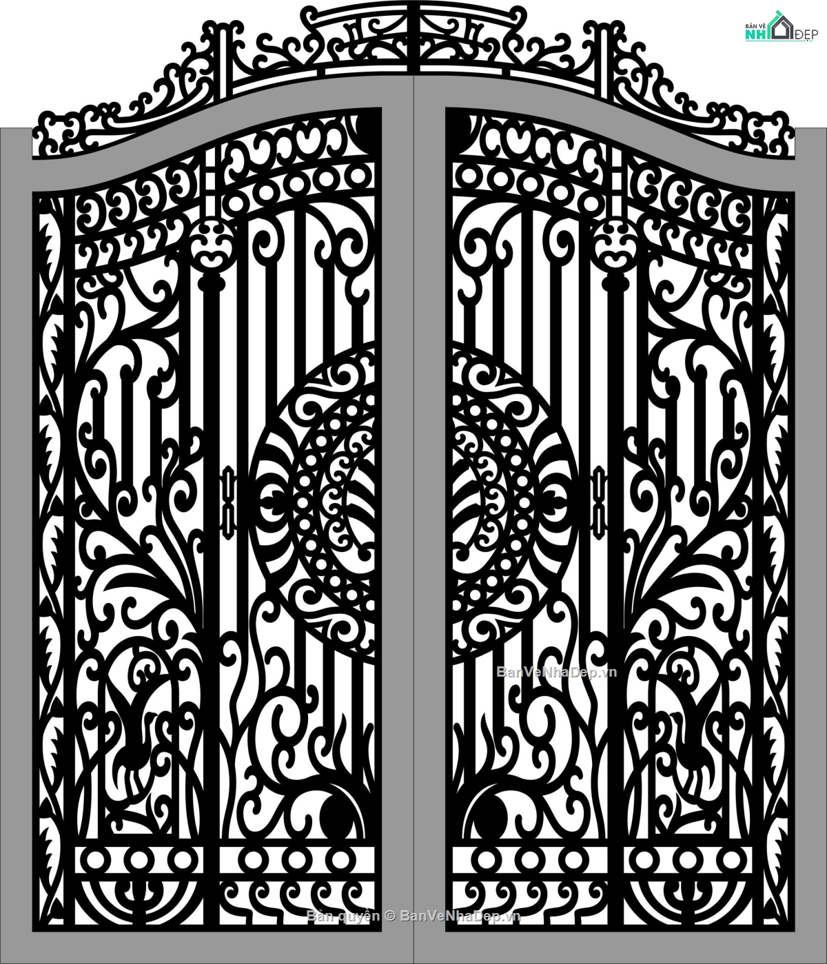 cánh cổng đẹp,mẫu cổng đẹp,cad cổng đẹp