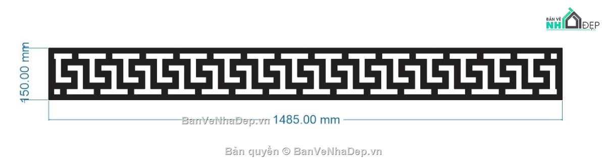 diềm mái kính CNC,hoa văn đối xứng,trang trí ngoại thất