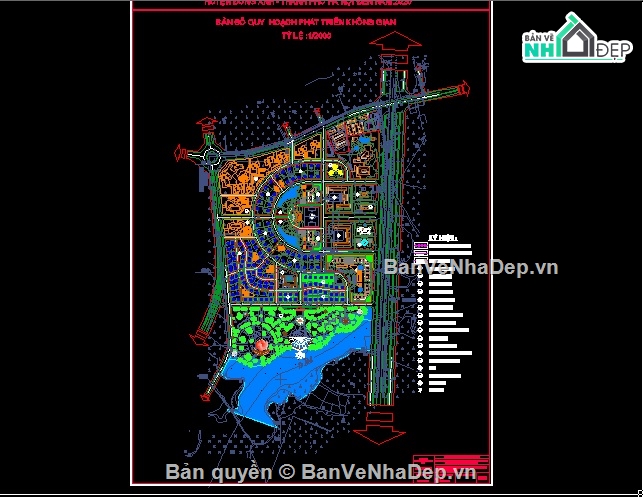 Đồ án Quy hoạch đô thị mới,File quy hoạch đô thị Nam Hồng,Mẫu bản đồ quy hoạch đô thị