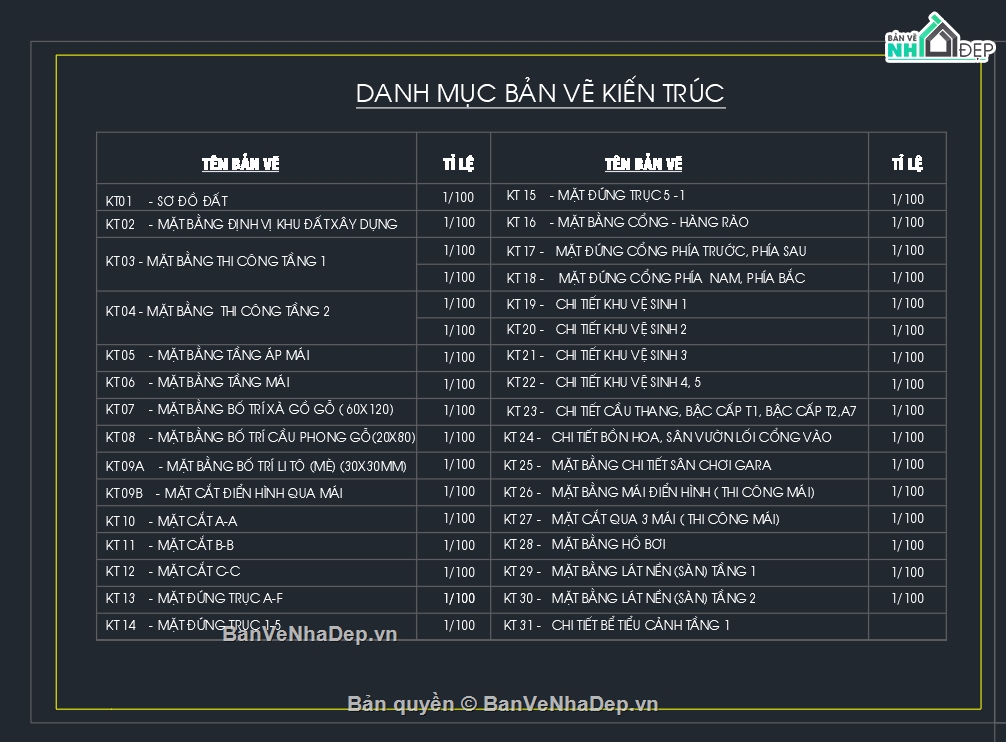 Kiến trúc biệt thự 2 tầng,chi tiết biệt thự 2 tầng,biệt thự vườn 2 tầng,bản vẽ biệt thự 2 tầng,biệt thự 2 tầng 20.4x25m,mẫu biệt thự 2 tầng 20x25m