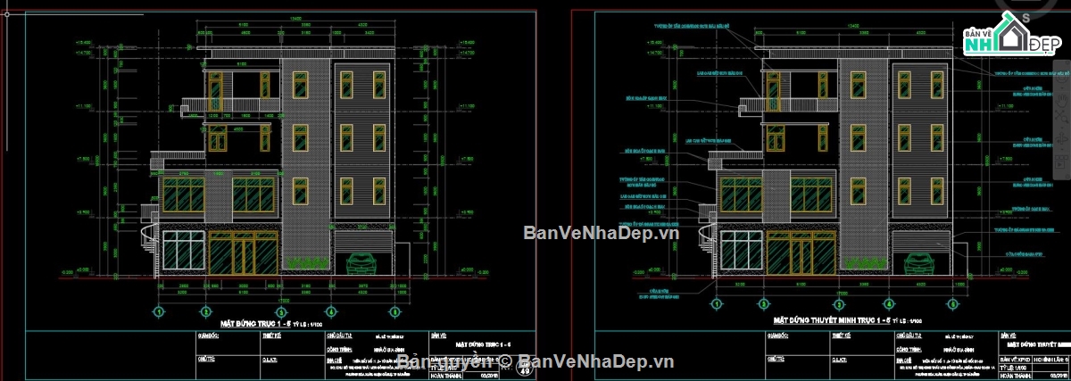 Biệt thự 4 tầng file cad,file cad Biệt thự 4 tầng,Bản vẽ cad Biệt thự 4 tầng,Bản vẽ autocad Biệt thự 4 tầng,file autocad Biệt thự 4 tầng,file cad 10x20m