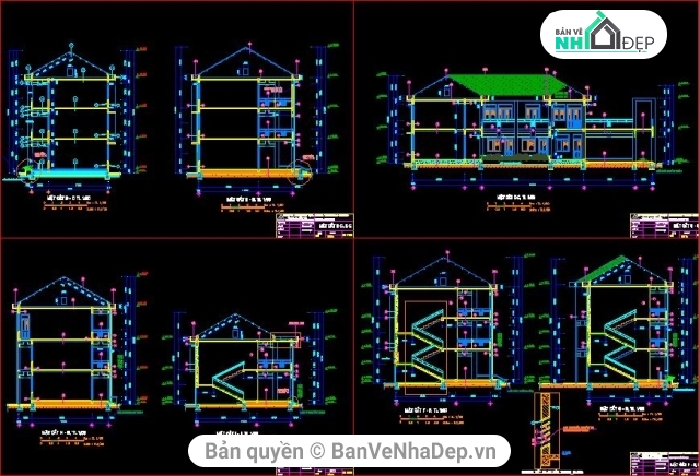 trường THCS Lộc An,thiết kế trường THCS Lộc An,mẫu thiết kế trường học,File cad trường học