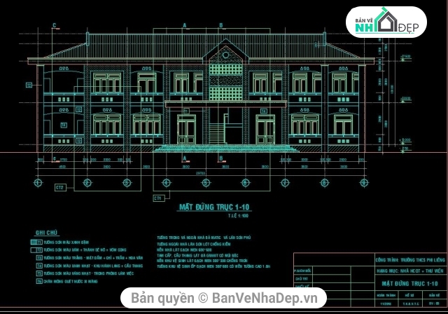 Thư viện 2 tầng 8x29.7m,nhà hành chính 2 tầng,Thư viện trường học,bản vẽ thư viện hành chính,thiết kế nhà hành chính,file cad thư viện trường học