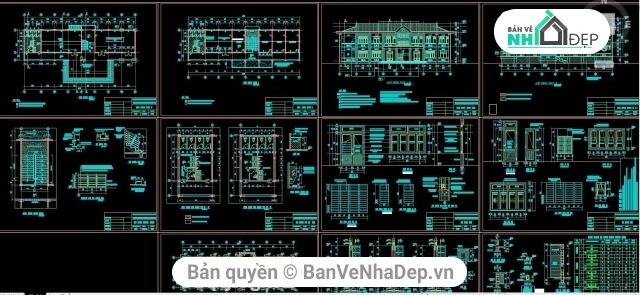 Thư viện 2 tầng 8x29.7m,nhà hành chính 2 tầng,Thư viện trường học,bản vẽ thư viện hành chính,thiết kế nhà hành chính,file cad thư viện trường học