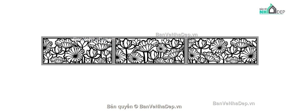 mẫu hàng rào đẹp,hàng rào đẹp,mẫu hàng rào,mẫu hoa sen cnc