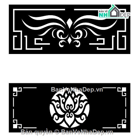 hoa văn cổng,hoa sen cnc,ô thoáng cổng cnc