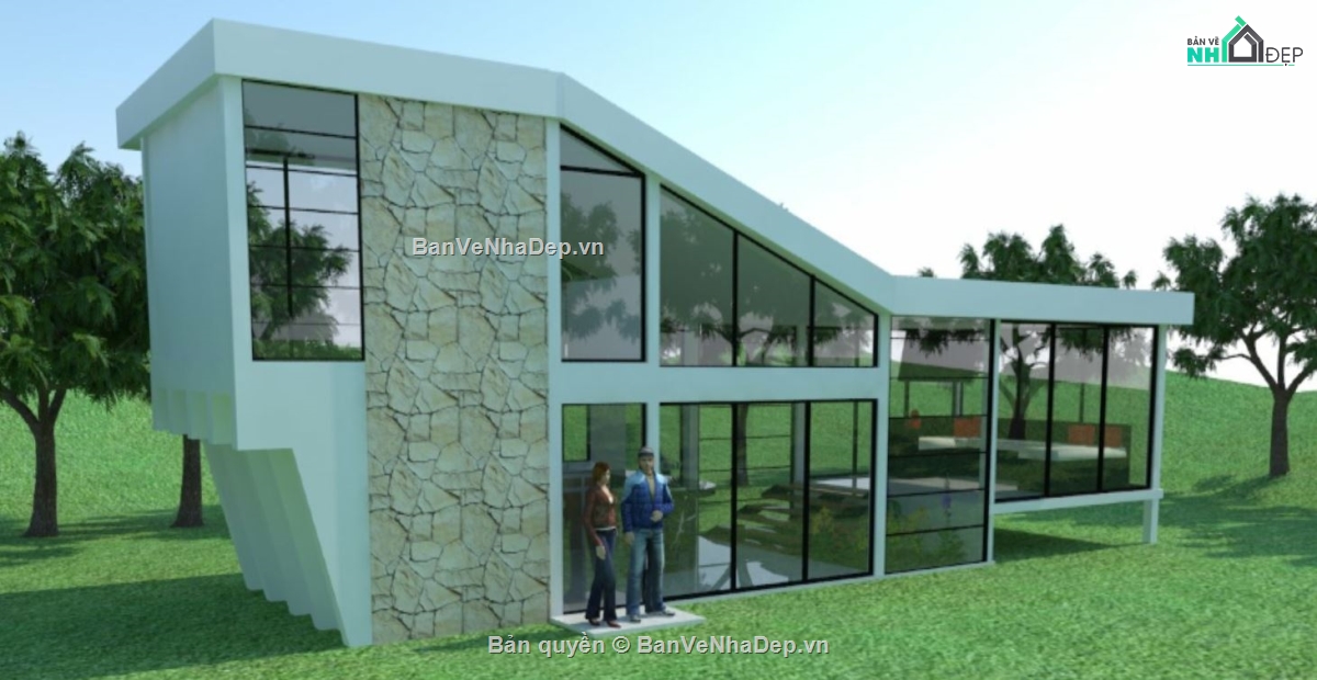 model su nhà nghỉ dưỡng,file su nhà nghỉ,sketchup nhà nghỉ dưỡng