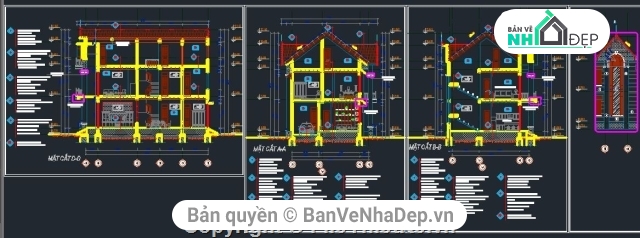 nhà 2 tầng,nhà phố 2 tầng,biệt thự 2 tầng,bản vẽ cad biệt thự 2 tầng,nhà dân 2 tầng