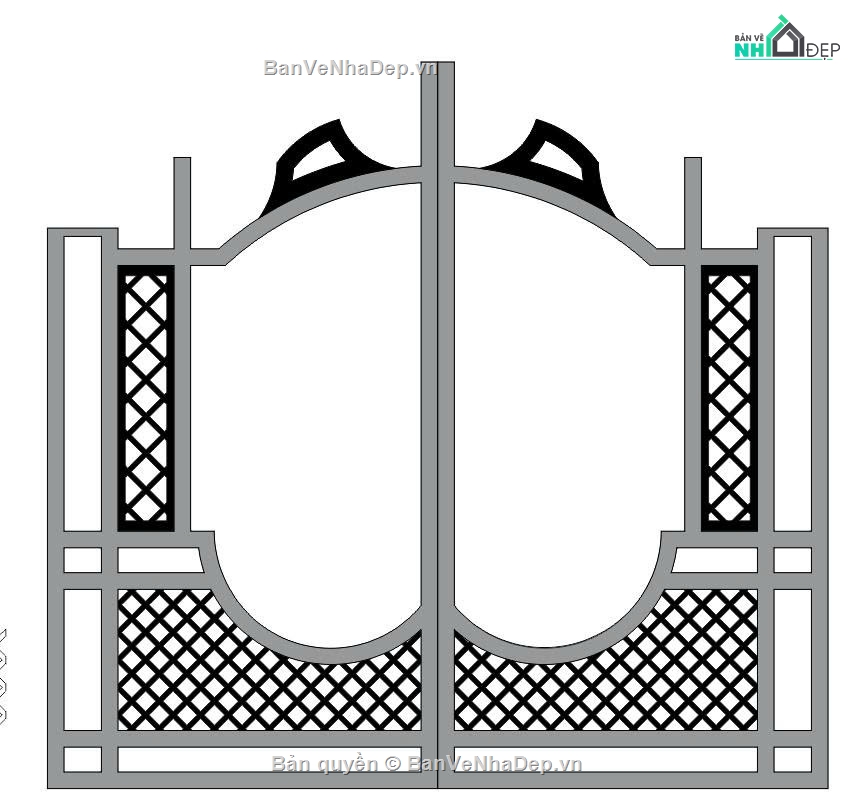 cad cổng đẹp,mẫu cổng đẹp,khung cổng cnc