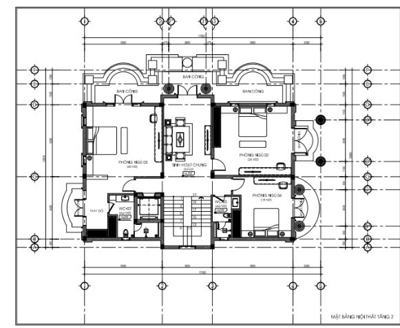 biệt thự tân cổ điển,biệt thự 3 tầng,hồ sơ thiết kế biệt thự