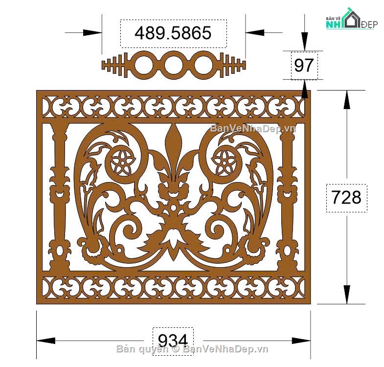 lan can đẹp,thiết kế lan can,lan can dxf,Mẫu lan can CNC đẹp