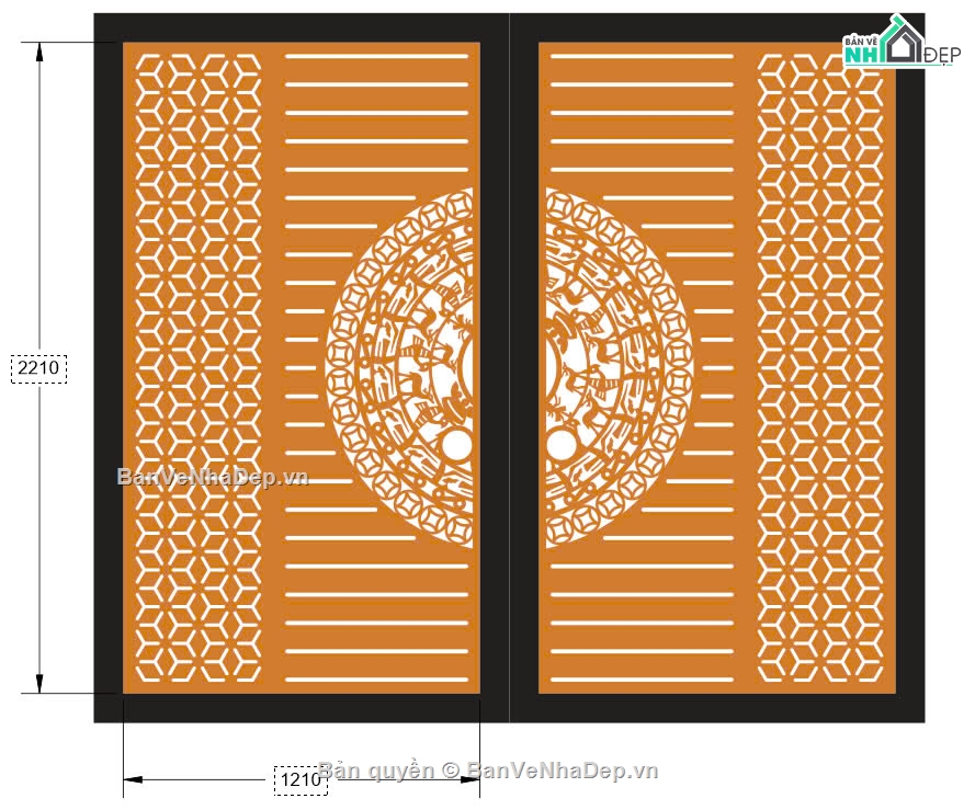 cổng 2 cánh cnc,file cnc cổng 2 cánh,mẫu cnc cổng 2 cánh