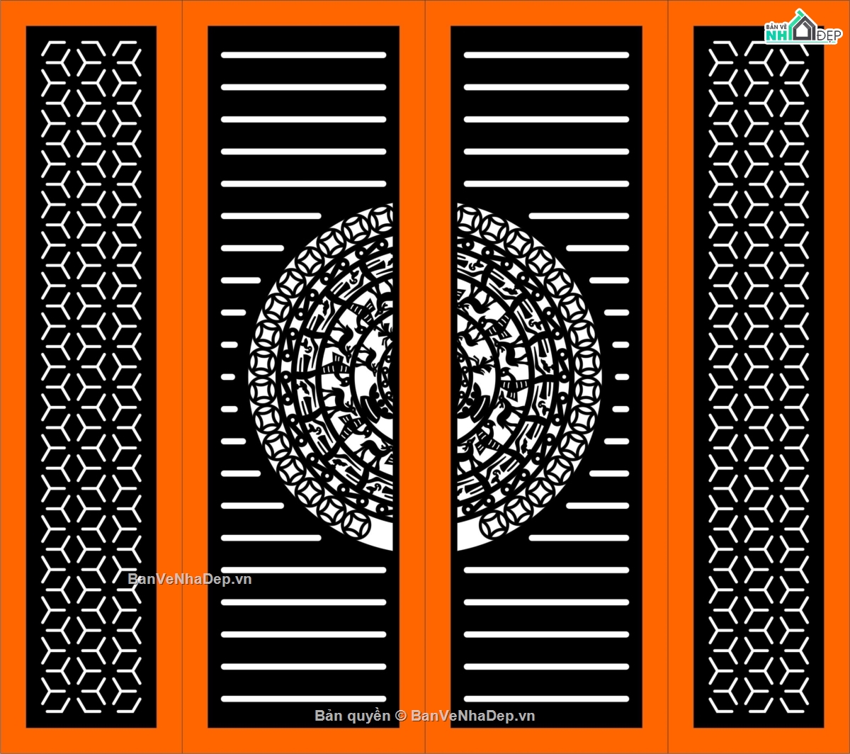 cổng 4 cánh cnc,file cnc cổng 4 cánh,mẫu cổng 4 cánh