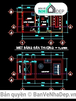 Nhà 5 tầng kt 4x8  m,nhà 5 tầng phối cảnh,Nhà 5 tầng full thiết kế