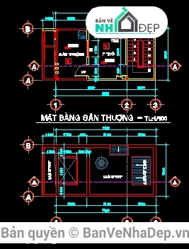 Nhà 5 tầng kt 4x8  m,nhà 5 tầng phối cảnh,Nhà 5 tầng full thiết kế