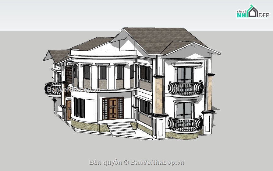 biệt thự 2 tầng,biệt thự sketchup,sketchup biệt thự,sketchup biệt thự 2 tầng,biệt thự  tầng,biệt thự  sketchup