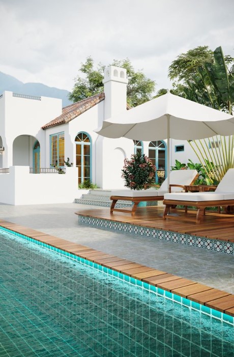 mẫu nhà 1 tầng,file 3dmax nhà vườn,nhà 1 tầng đẹp