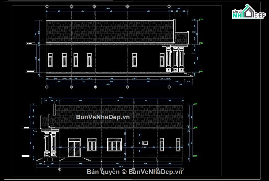 Bản vẽ nhà cấp 4 tân cổ điển,bản vẽ nhà cấp 4 9x18m,mẫu nhà cấp 4 tân cổ điển đẹp,hồ sơ thiết kế nhà cấp 4,bản vẽ nhà cấp 4 full kiến trúc kết cấu điện nước