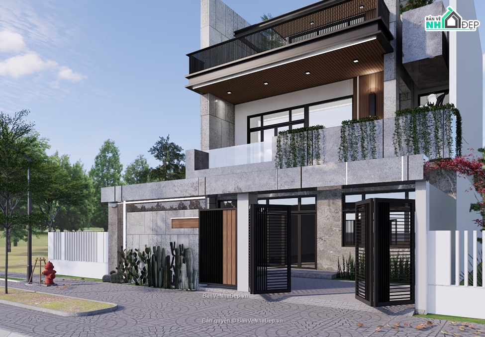 nhà 3 tầng,nhà hiện đại,Mẫu nhà,Mẫu nhà 3 tầng hiện đại,3 tầng hiện đại,Mẫu nhà 4 tầng hiện đại