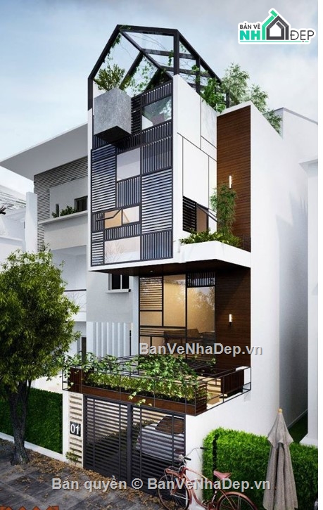 nhà phố 3 tầng,mẫu nhà phố 3 tầng 1 tum,file 3dmax nhà phố