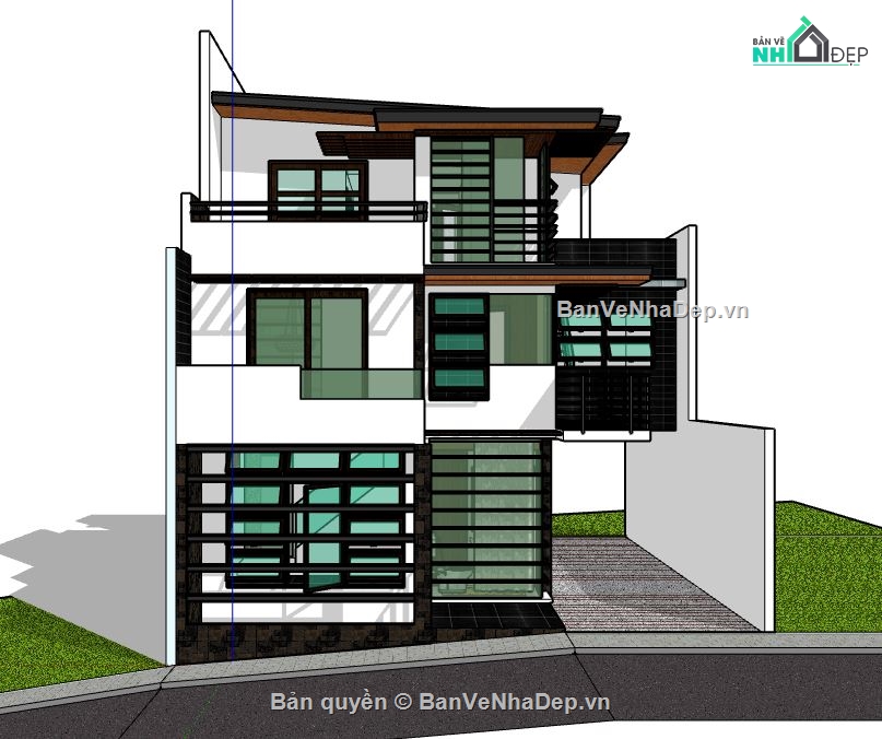 nhà phố 3 tầng,su nhà phố 3 tầng,model sketchup nhà phố 3 tầng,nhà phố 3 tầng sketchup,model su nhà phố 3 tầng