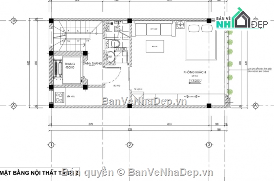 Nhà phố 6 tầng,cad nhà phố 6 tầng,file cad nhà phố 6 tầng