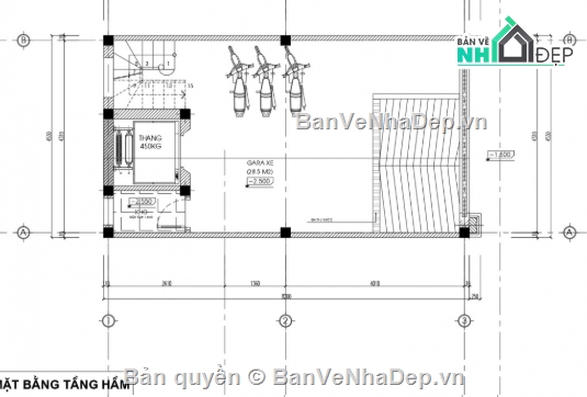 Nhà phố 6 tầng,cad nhà phố 6 tầng,file cad nhà phố 6 tầng