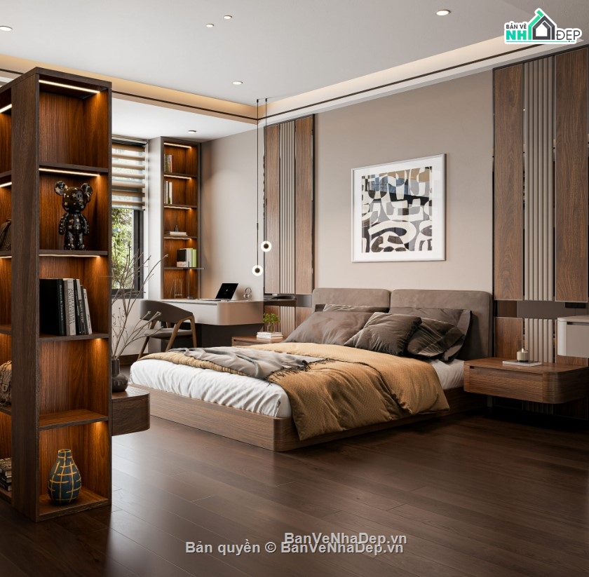 mẫu phòng đẹp,file sketchup phòng ngủ,mẫu phòng ngủ
