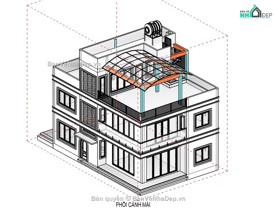 mẫu revit biệt thự,file revit mẫu,revit biệt thự,thiết kế revit,file revit nhà đẹp