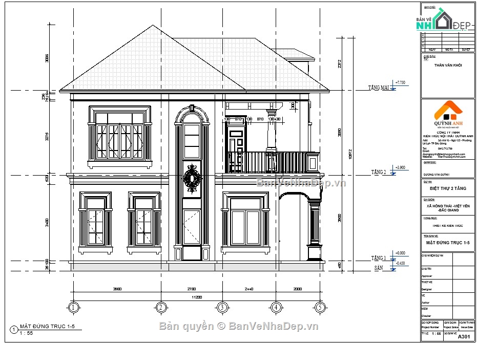 Mẫu revit biệt thự 2 tầng,revit biệt thự 2 tầng,biệt thự 2 tầng file revit,bản vẽ biệt thự 2 tầng