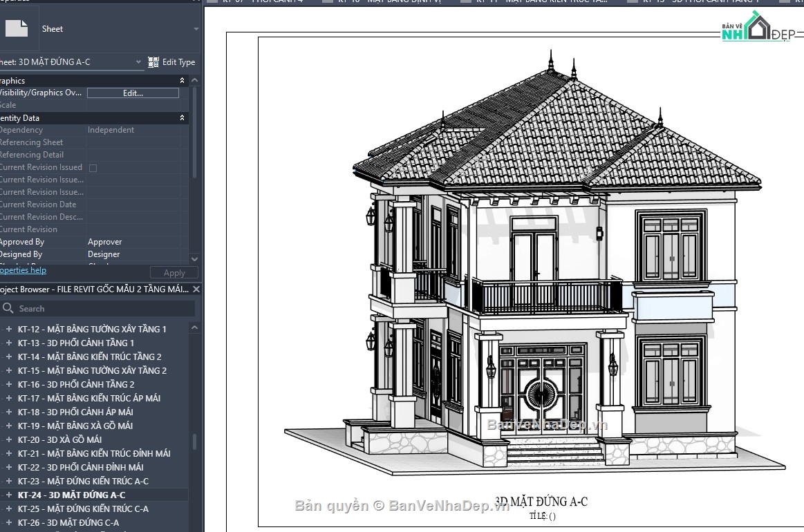 revit biệt thự đẹp,revit biệt thự,mẫu revit biệt thự,revit biệt thự mái nhật,file revit nhà đẹp,file revit biệt thự đẹp