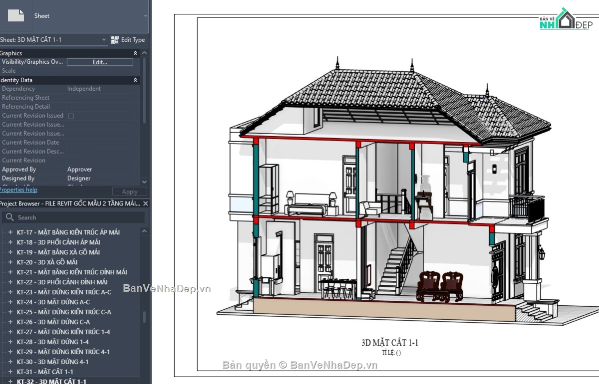 revit biệt thự đẹp,revit biệt thự,mẫu revit biệt thự,revit biệt thự mái nhật,file revit nhà đẹp,file revit biệt thự đẹp