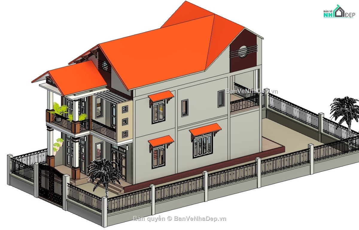revit biệt thự  2 tầng,revit 2 tầng,mẫu revit nhà đẹp,thiết kế revit biệt thự,revit biệt thự,file revit nhà phố
