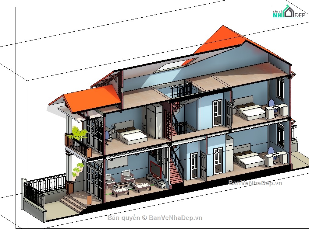 revit biệt thự  2 tầng,revit 2 tầng,mẫu revit nhà đẹp,thiết kế revit biệt thự,revit biệt thự,file revit nhà phố